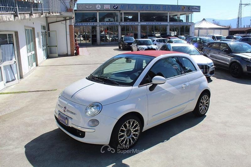 Usata Fiat 500 Lounge 95 CV (69 kW) 2013 Bianco Cabrio