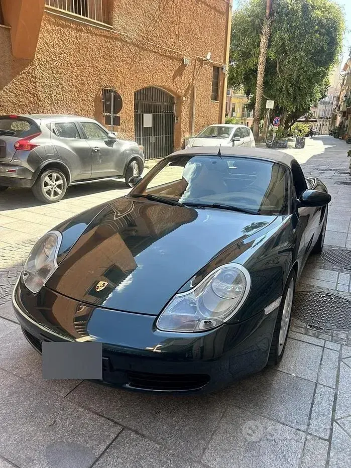 Usata Porsche 986 Boxster 204 CV (150 kW) 1999 Verde Cabrio