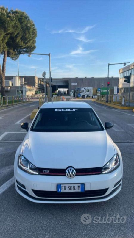 Usata VW Golf VII 110 CV (80 kW) 2013 Bianco Berlina