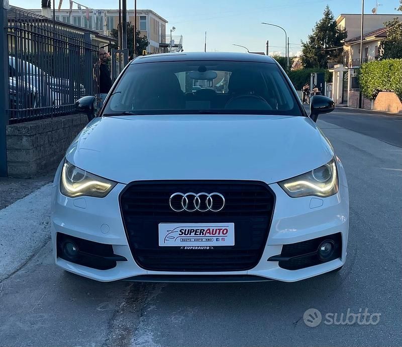 Usata Audi A1 S-Line 90 CV (66 kW) 2014 Bianco Utilitaria