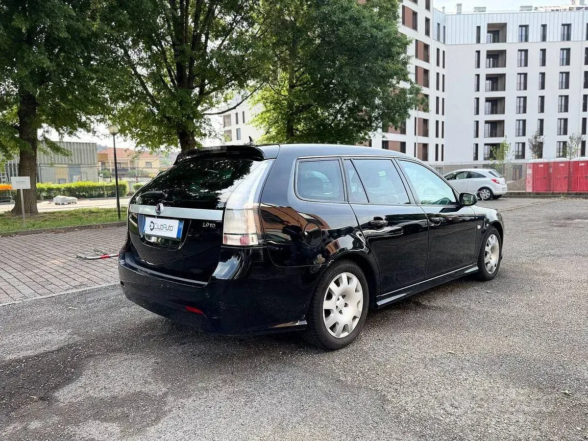 Usata Saab 9-3 Linear 150 CV (110 kW) 2008 Nero Station wagon