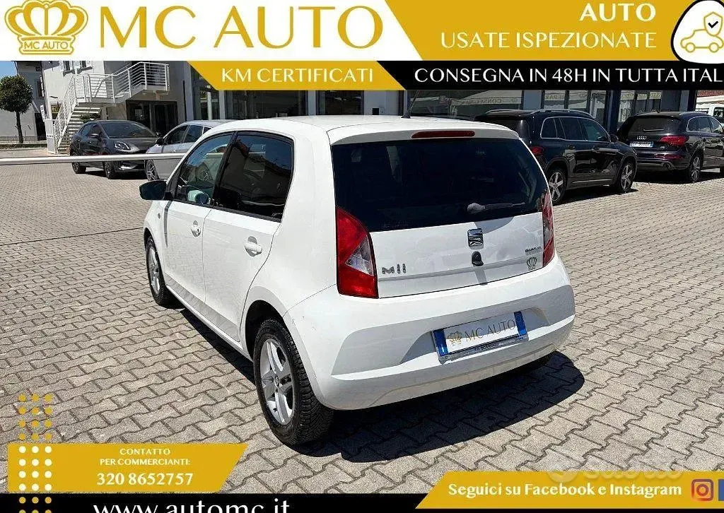 Usata Seat Mii Chic 68 CV (50 kW) 2014 Bianco Utilitaria
