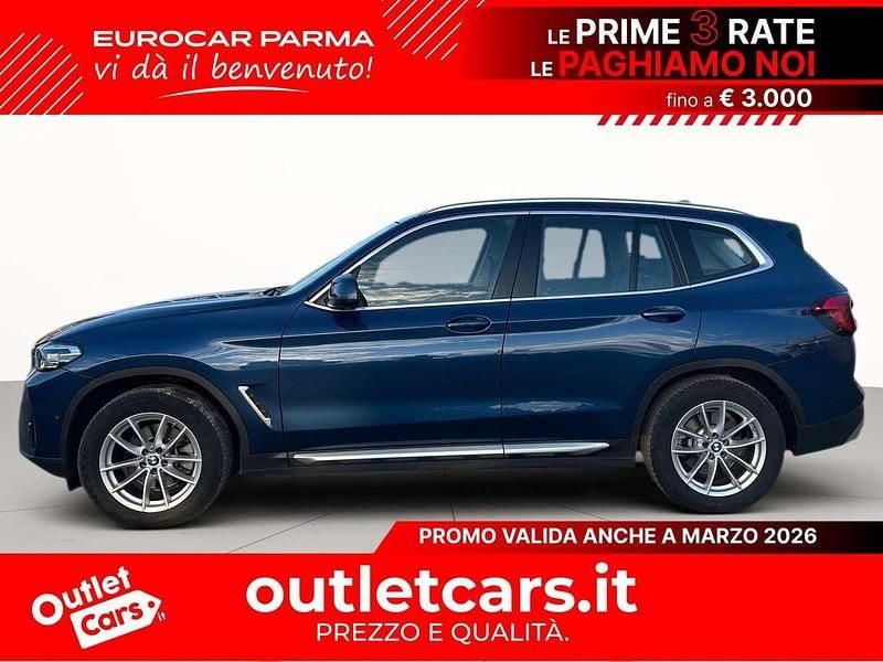 Usata BMW X3 Comfort Edition 184 CV (135 kW) 2022 Blu metallizzato SUV