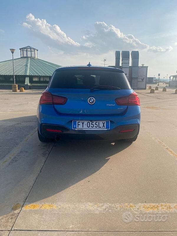Usata BMW 118 M Sport 150 CV (110 kW) 2019 Blu Utilitaria