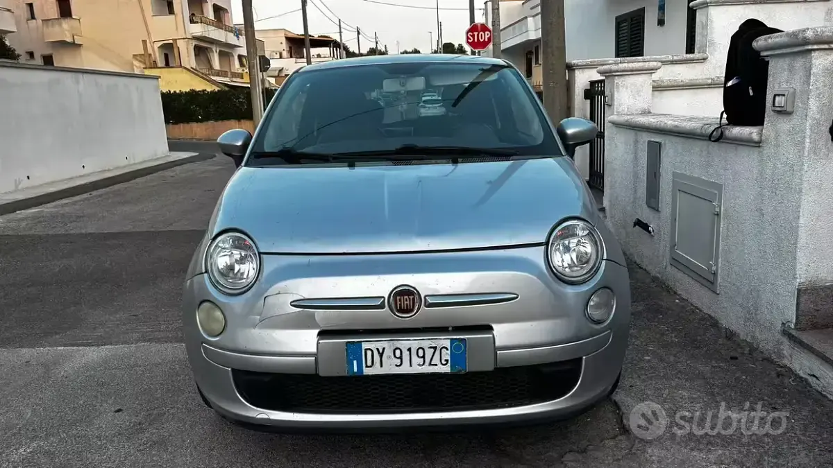 Usata Fiat 500 69 CV (50 kW) 2009 Grigio Cabrio