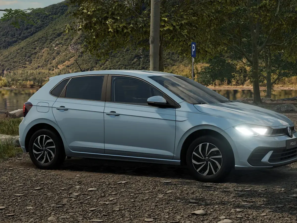 Nuova VW Polo 80 CV (58 kW) 2026 Crystal ice blue metallizzato Utilitaria