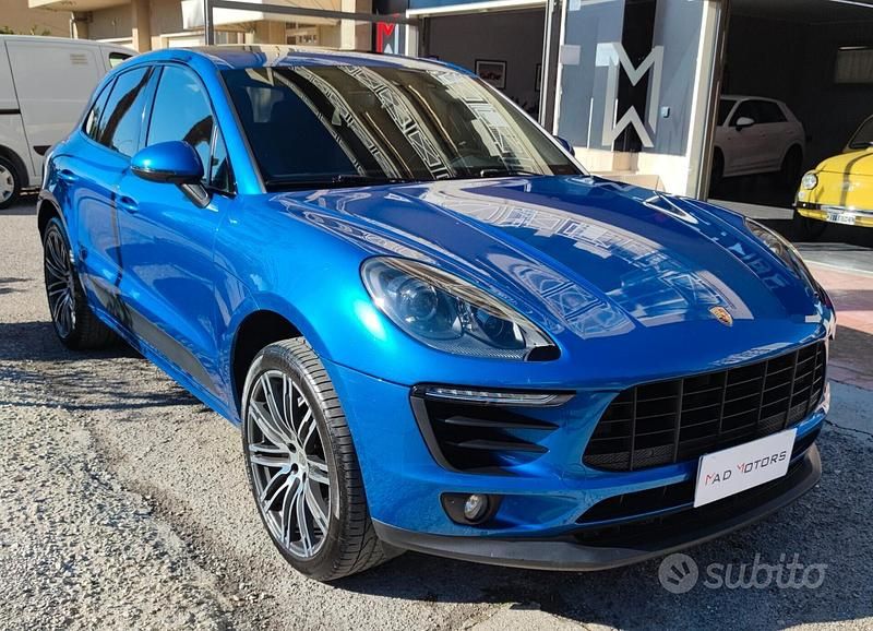 Usata Porsche Macan S 250 CV (183 kW) 2016 Blu SUV