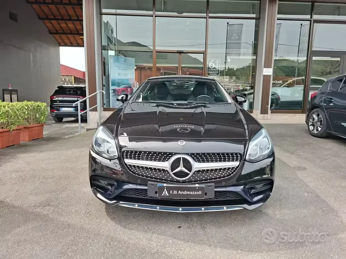 Brugt Mercedes SLC180 AMG line 156 HK (114 kW) 2019 Sort Cabriolet