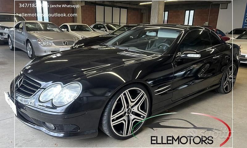 Usata Mercedes SL500 AMG 306 CV (225 kW) 2002 Nero Cabrio
