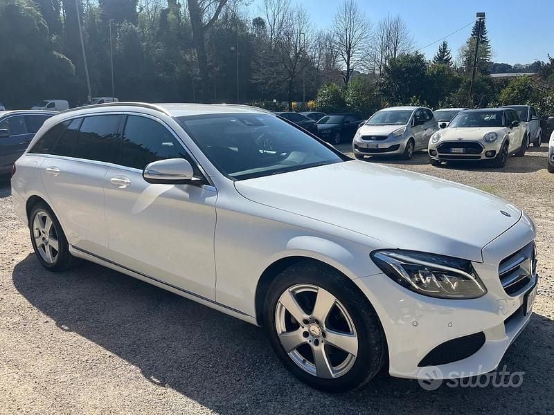 Usata Mercedes C220 170 CV (125 kW) 2014 Bianco Station wagon