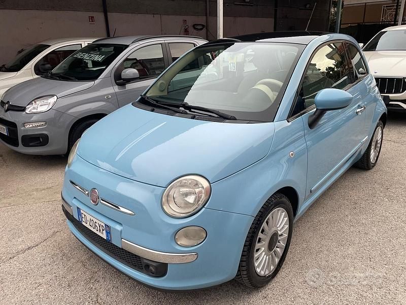 Usata Fiat 500 Lounge 85 CV (62 kW) 2010 Blu Berlina