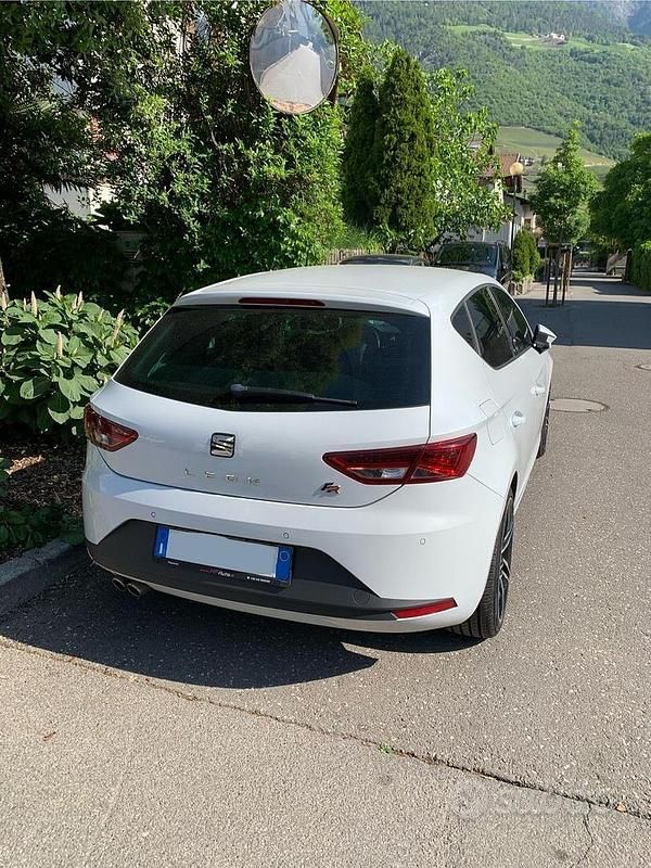 Usata Seat Leon FR 184 CV (135 kW) 2015 Bianco Berlina