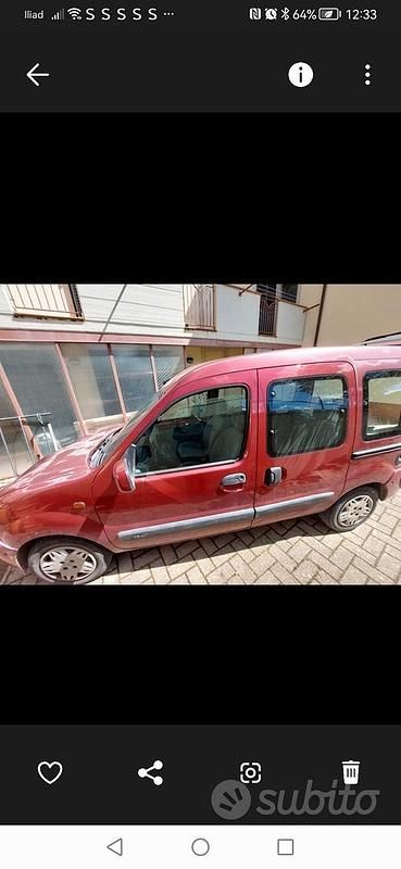Usata Renault Kangoo 75 CV (55 kW) 2005 Rosso Monovolume
