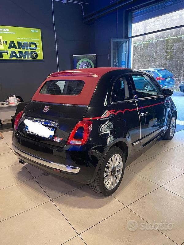 Usata Fiat 500 95 CV (69 kW) 2016 Nero Cabrio