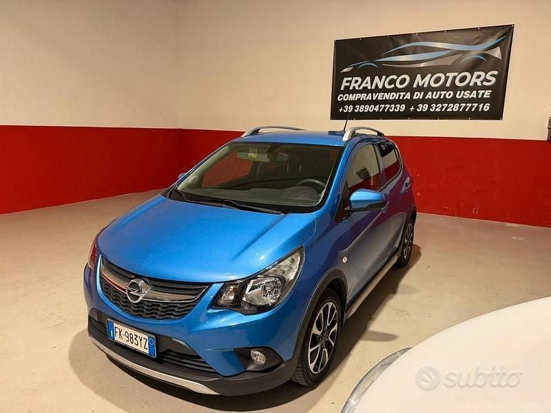 Usata Opel Karl Rocks 75 CV (55 kW) 2017 Blu Utilitaria