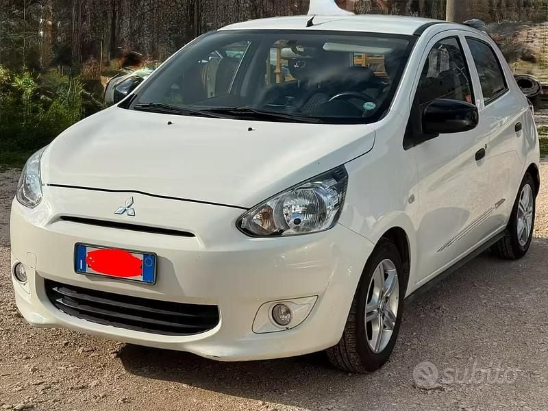 Usata Mitsubishi Space Star 69 CV (50 kW) 2014 Bianco Monovolume