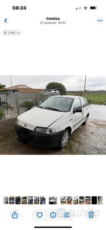 Usata Fiat Punto 60 CV (44 kW) 1999 Bianco Utilitaria