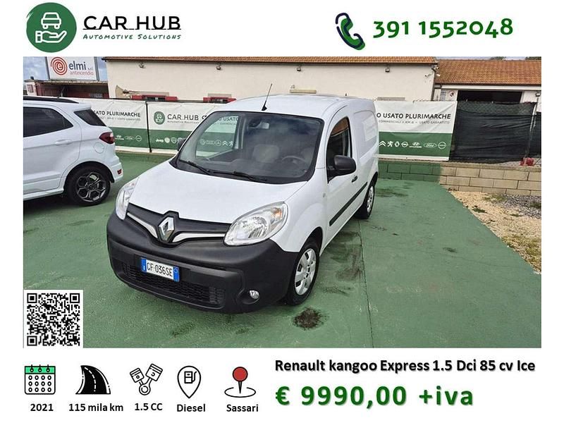 Usata Renault Kangoo 86 CV (63 kW) 2021 Bianco Furgone