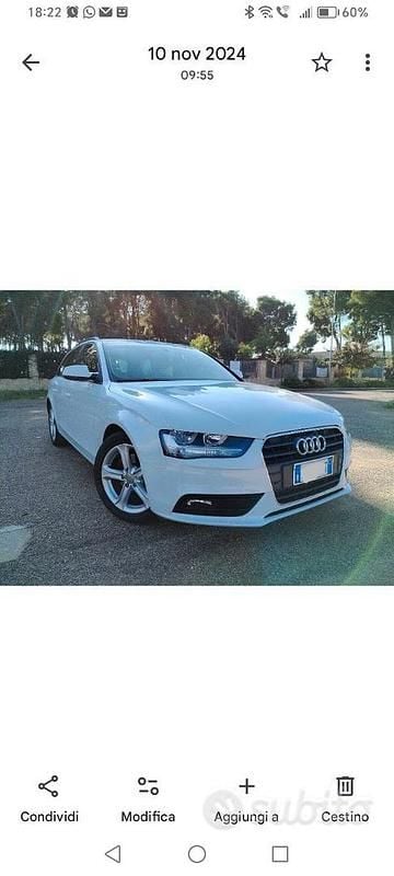 Usata Audi A4 143 CV (105 kW) 2012 Bianco Station wagon
