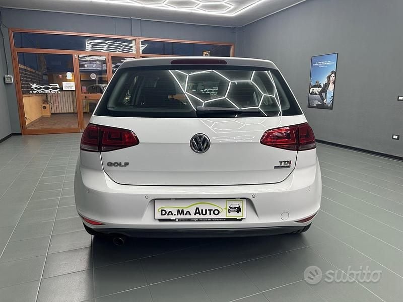 Usata VW Golf VII Highline 110 CV (80 kW) 2014 Bianco Berlina