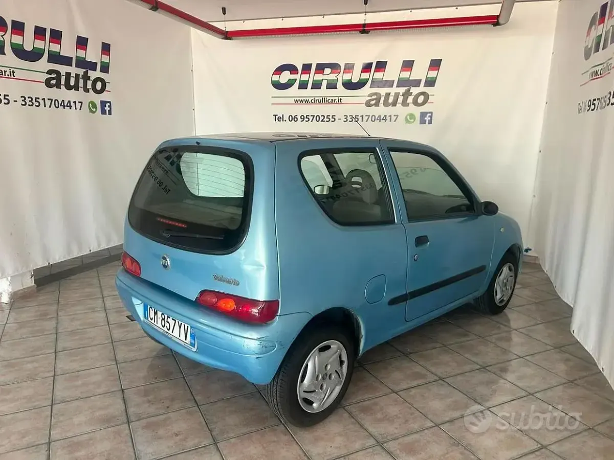 Usata Fiat Seicento 54 CV (39 kW) 2004 Celeste metallizzato Utilitaria