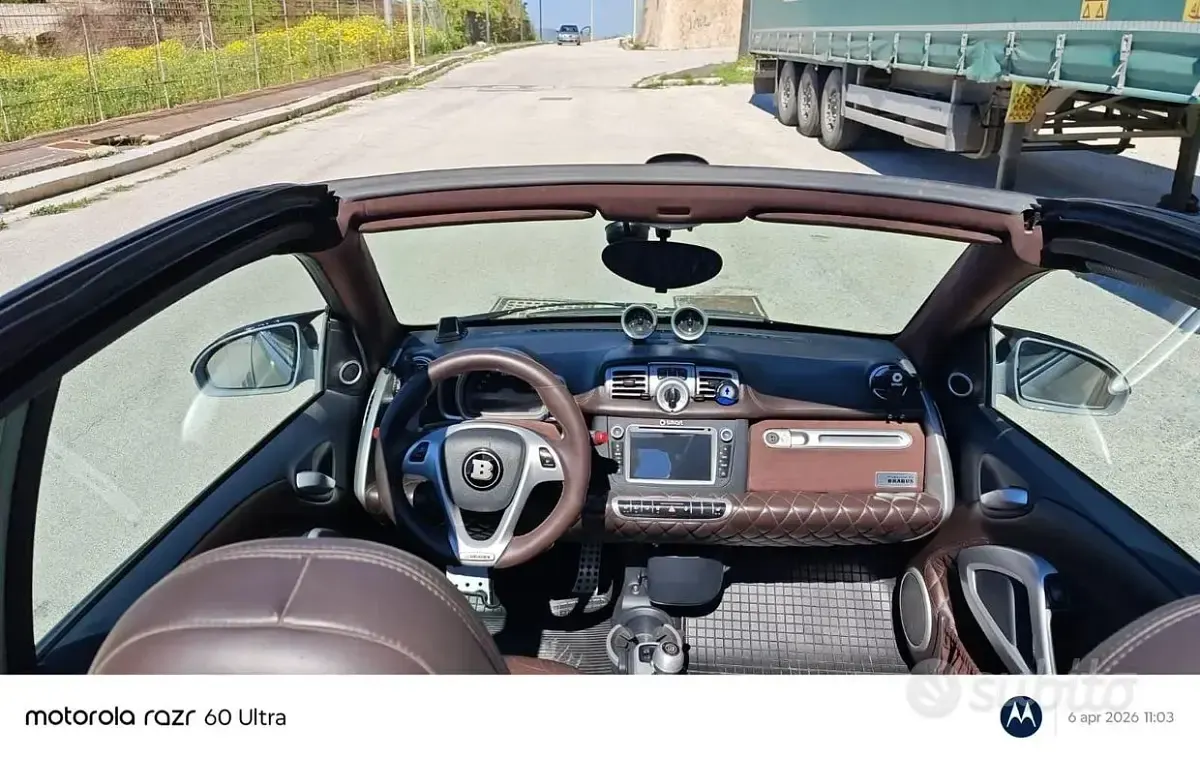 Usata Smart ForTwo Cabrio Brabus 102 CV (75 kW) 2012 Grigio Cabrio