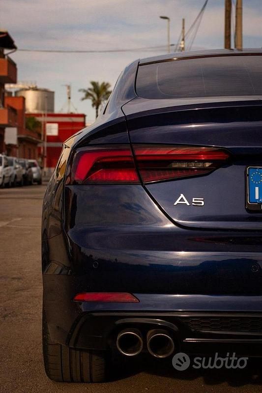 Usata Audi A5 S-Line 190 CV (139 kW) 2019 Blu Coupé