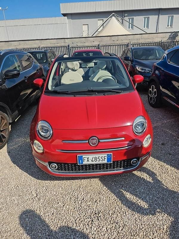 Usata Fiat 500 85 CV (62 kW) 2017 Rosso Cabrio