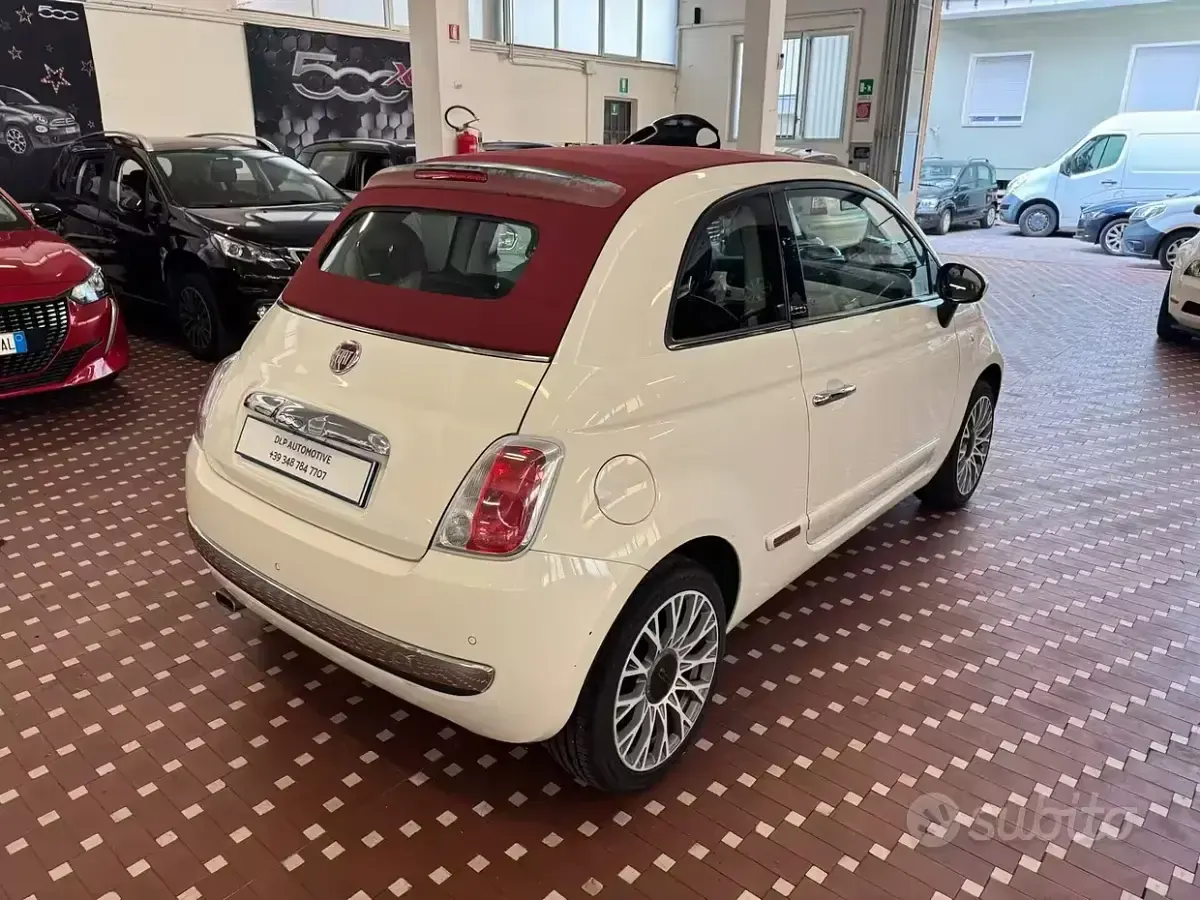 Usata Fiat 500C Lounge 69 CV (50 kW) 2015 Bianco Cabrio