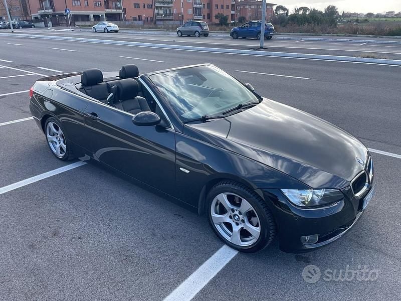 Usata BMW 320 Cabriolet 170 CV (125 kW) 2008 Nero Cabrio