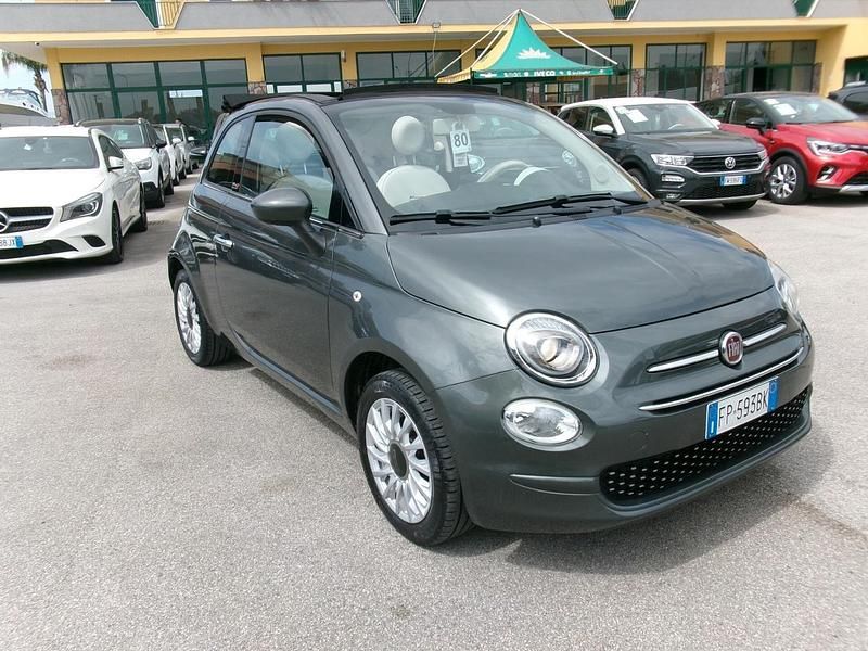 Begagnad Fiat 500C Lounge 69 HK (50 kW) 2018 Grå Cab