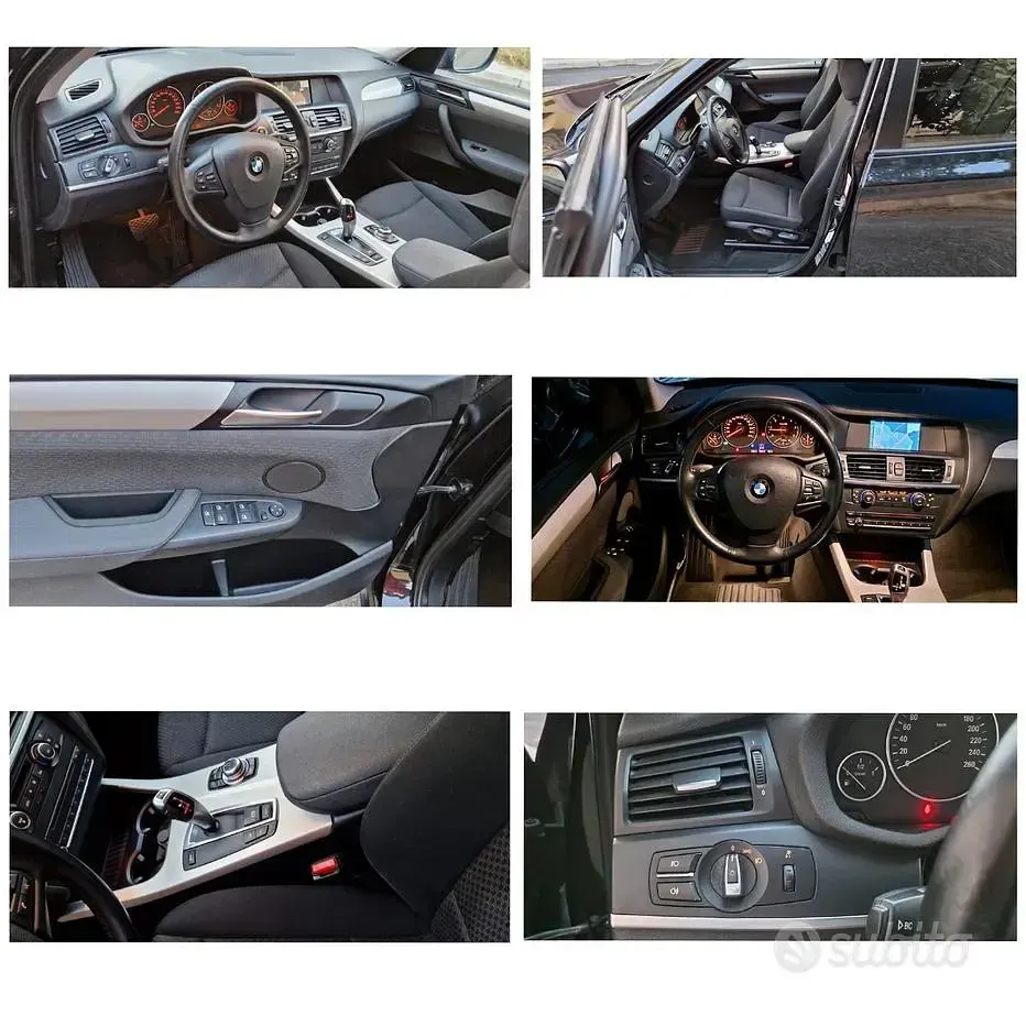 Usata BMW X3 Efficient Dynamics 184 CV (135 kW) 2012 Nero SUV