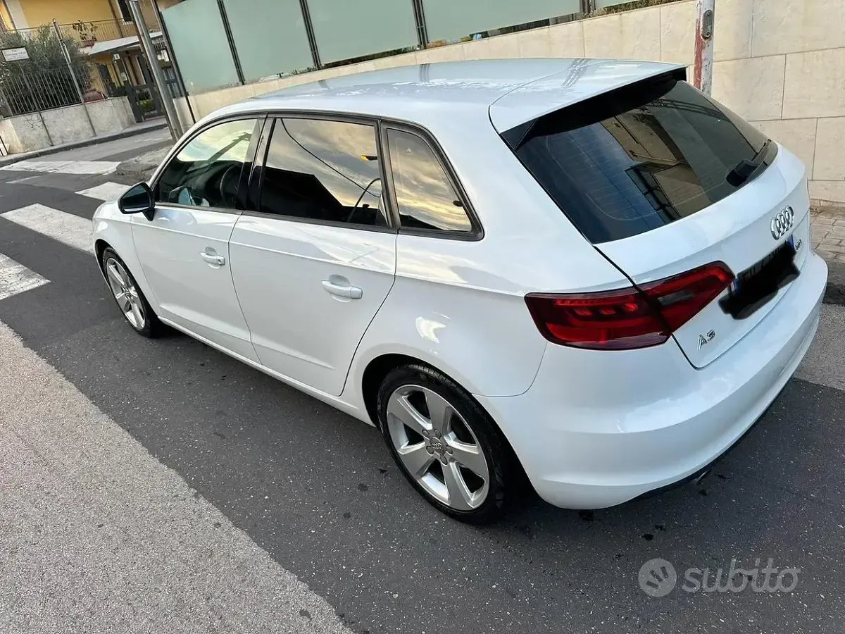 Usata Audi A3 102 CV (75 kW) 2014 Bianco Berlina