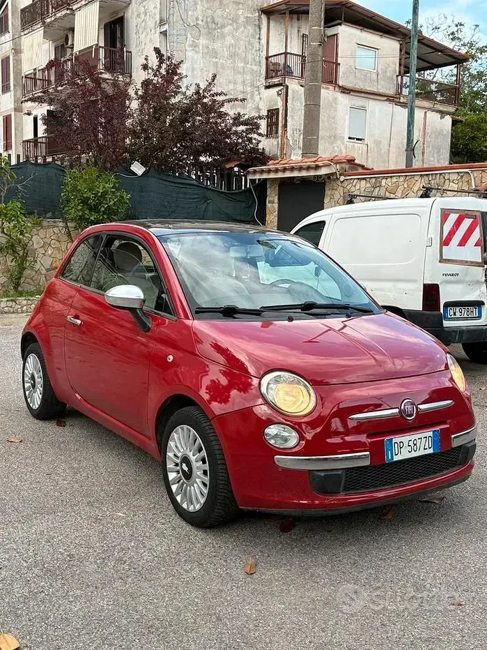 Usata Fiat 500 69 CV (50 kW) 2009 Rosso Cabrio