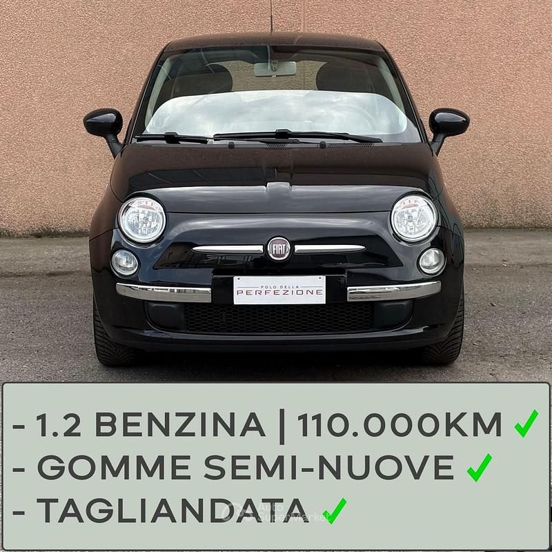 Usata Fiat 500 Lounge 69 CV (50 kW) 2012 Nero Utilitaria