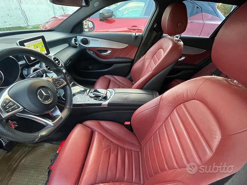 Usata Mercedes C220 AMG 170 CV (125 kW) 2016 Bianco Berlina