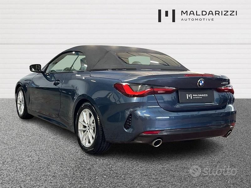 Usata BMW 420 Sport Line 190 CV (139 kW) 2023 Blu Cabrio