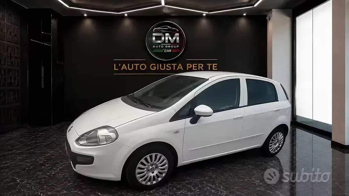 Usata Fiat Punto Evo Dynamic 77 CV (56 kW) 2011 Bianco Utilitaria