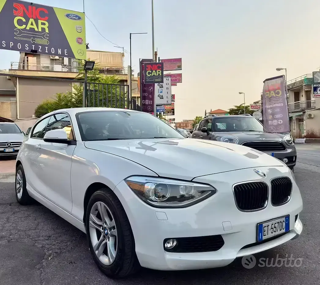 Usata BMW 114 Sport Line 95 CV (69 kW) 2013 Bianco Utilitaria