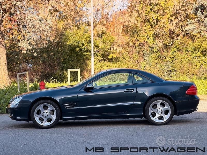 Usata Mercedes SL500 245 CV (180 kW) 2004 Verde Cabrio