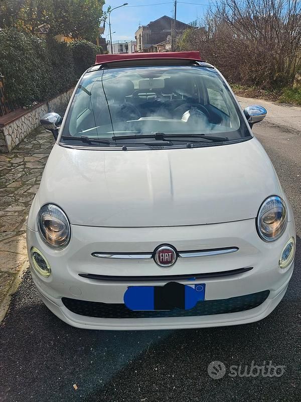 Usata Fiat 500 69 CV (50 kW) 2018 Bianco Cabrio