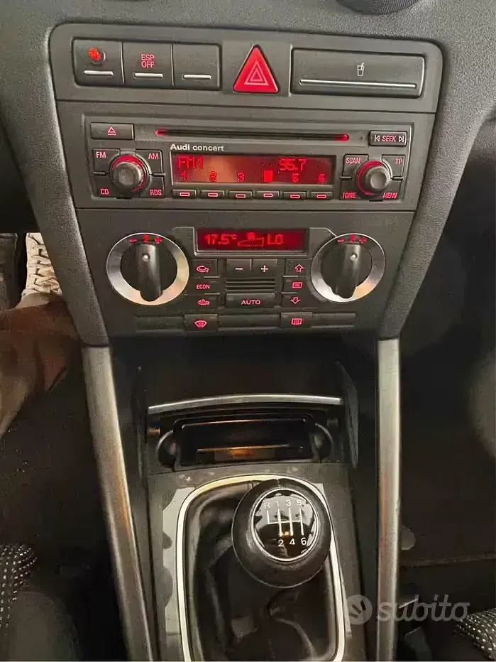 Usata Audi A3 Ambition 140 CV (102 kW) 2006 Nero Utilitaria