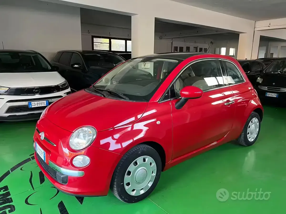 Usata Fiat 500 Pop 69 CV (50 kW) 2009 Rosso Cabrio
