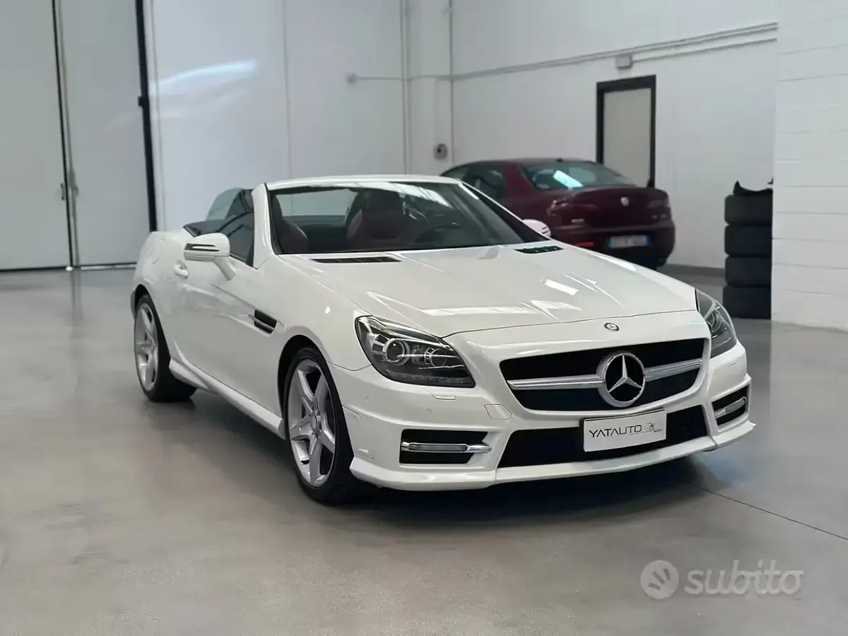 Brugt Mercedes SLK250 Premium 204 HK (150 kW) 2012 Hvid Cabriolet