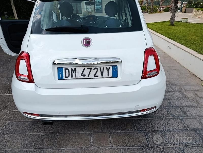 Usata Fiat 500 75 CV (55 kW) 2009 Bianco Utilitaria