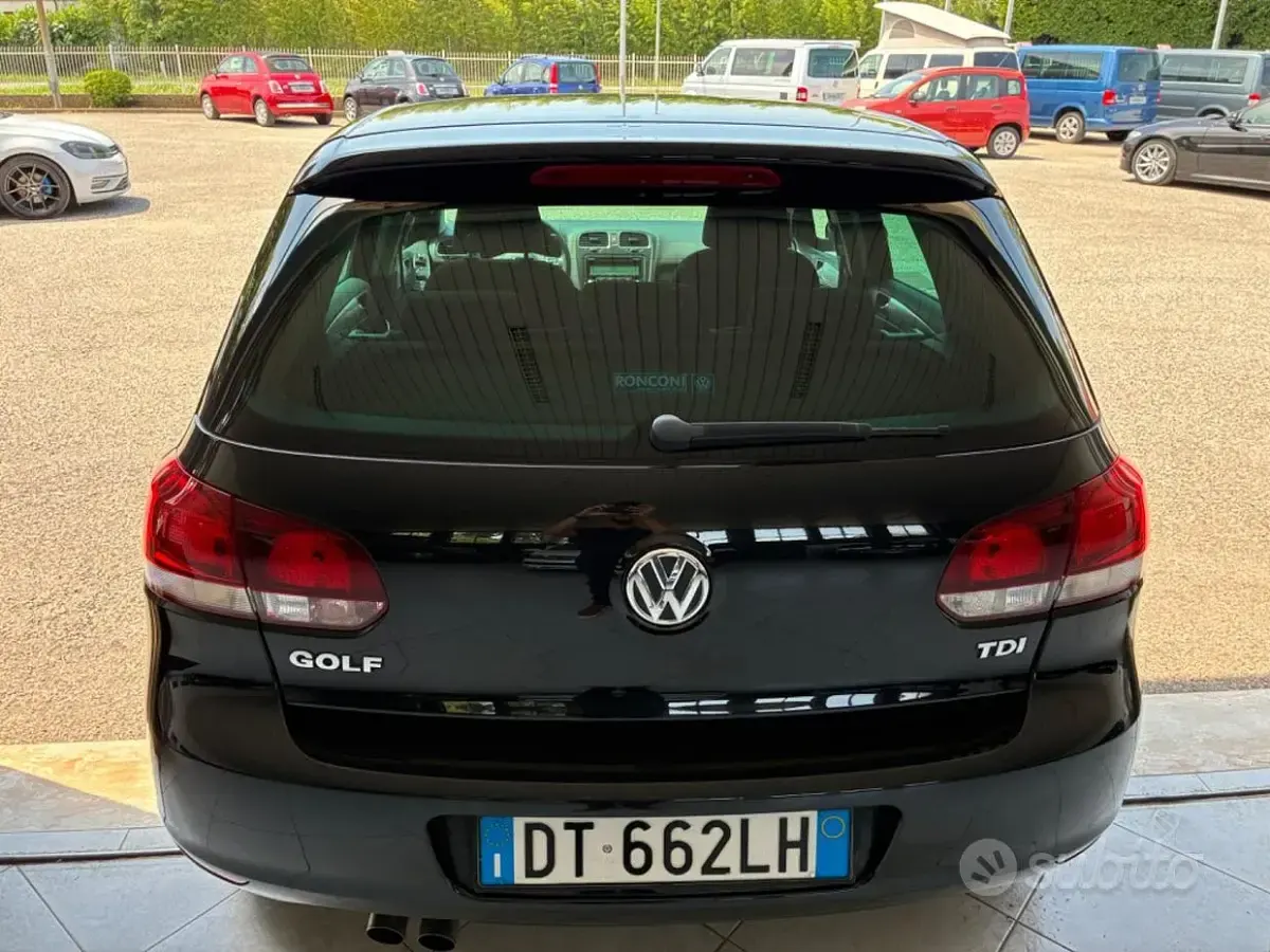 Usata VW Golf VI Highline 110 CV (80 kW) 2009 Nero Utilitaria