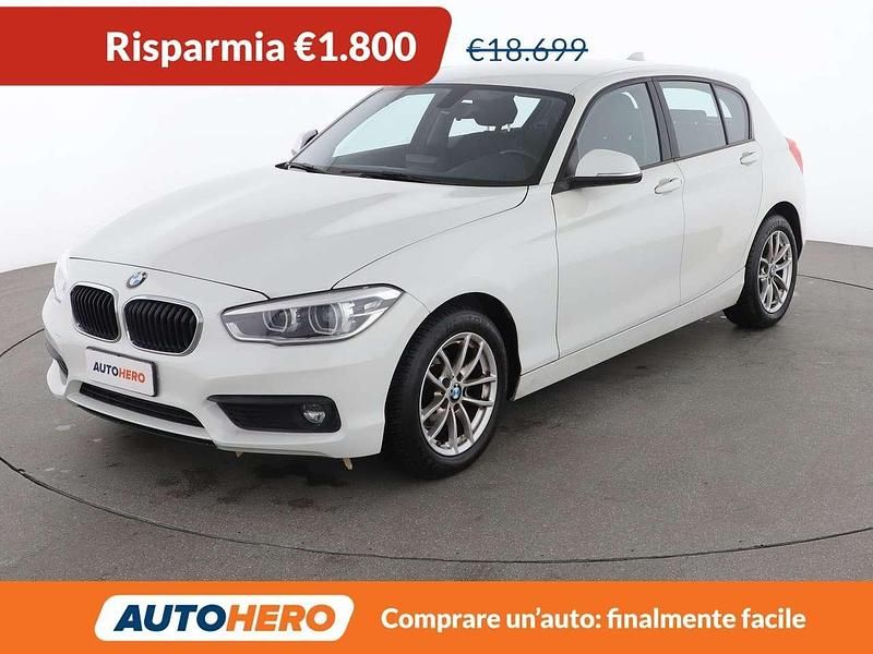 Usata BMW 118 Advantage 136 CV (100 kW) 2019 Bianco Utilitaria