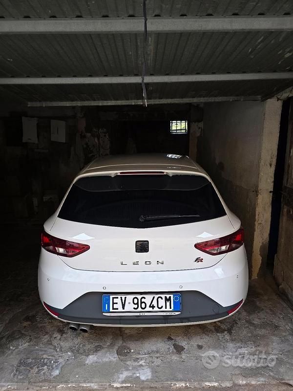 Usata Seat Leon FR 184 CV (135 kW) 2014 Bianco Berlina
