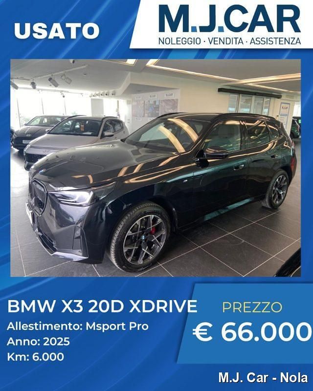 Nero Usata 2025 BMW X3 M Sport SUV | 66.000 € (Buon prezzo) - Immagine 1/4