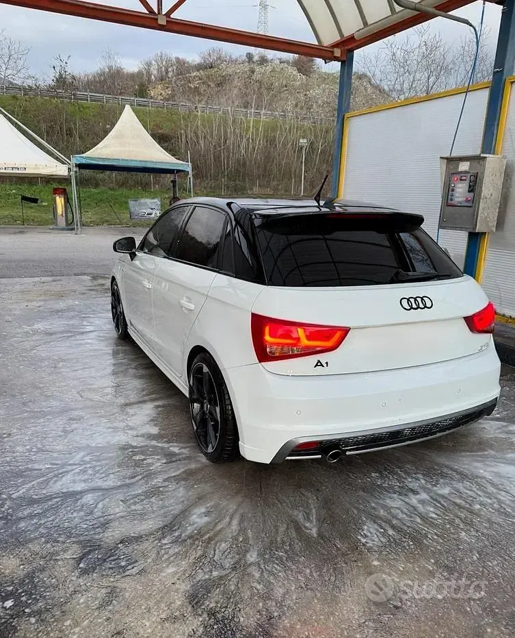 Usata Audi A1 S-Line 90 CV (66 kW) 2014 Bianco Utilitaria